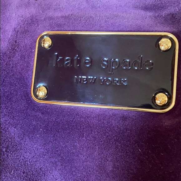 Purple Kate Spade leather and suede handbag - Picture 3 of 12